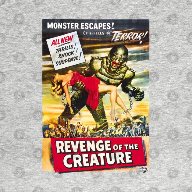 Revenge of the Creature Movie Poster by MovieFunTime